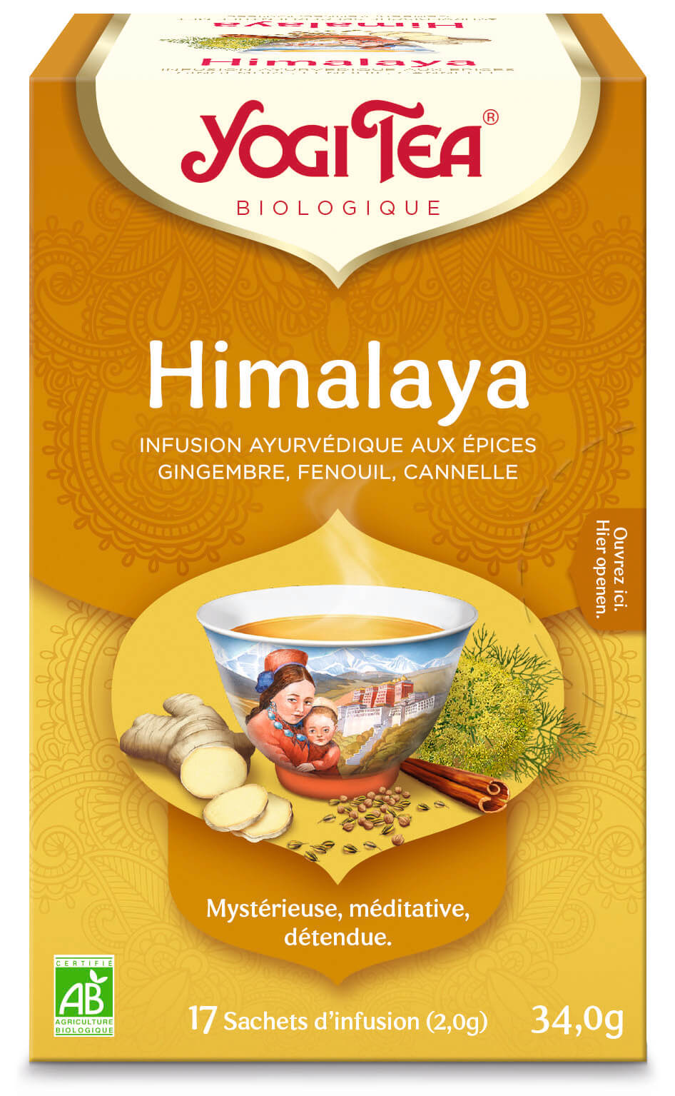 Yogi thé Himalaya bio 17 sachets